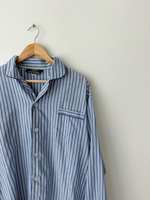 Blue Striped Button Up | XL