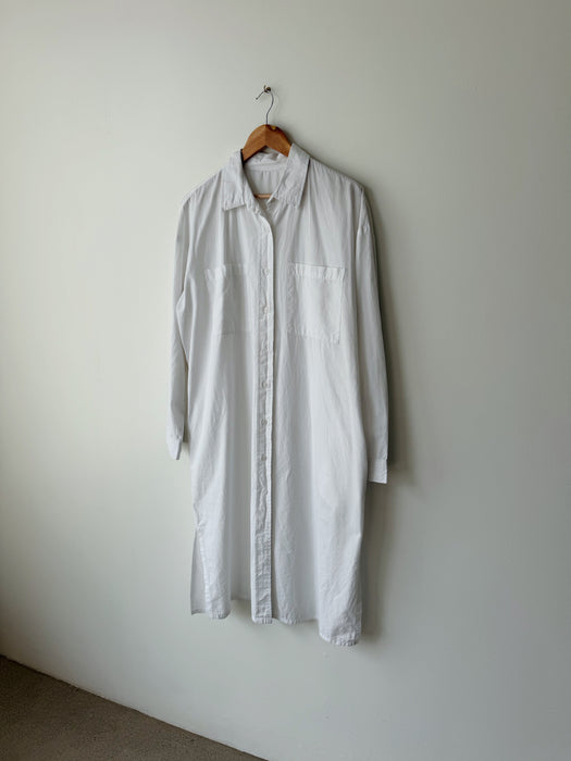 White Long Sleeve Button Up | XL