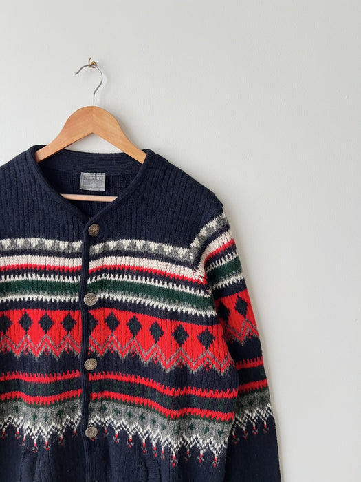 Navy Nordic Cardigan | L