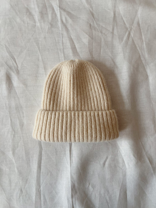 Billy Bamboo Ribbed Wool Double Layer Beanie