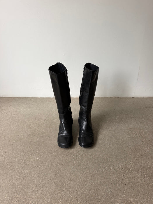 Black Leather Boots | 9