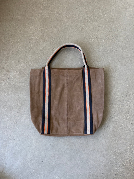 Suede Leather Tote Bag