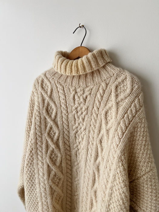 Chunky Knit Wool Sweater | XL