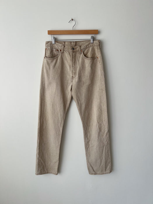 Beige Levi’s 501 Denim | 30