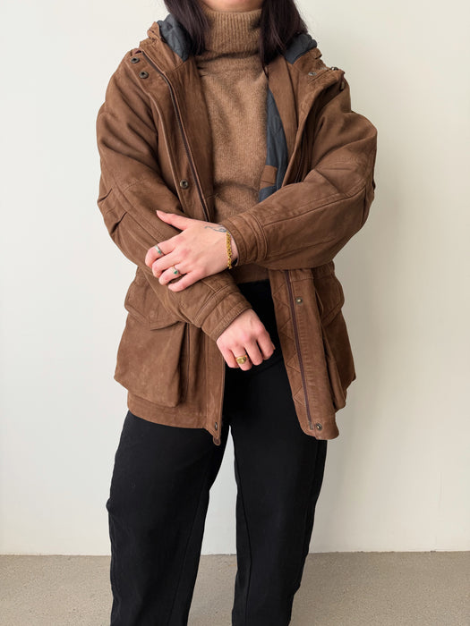 Brown Leather Jacket | M/L