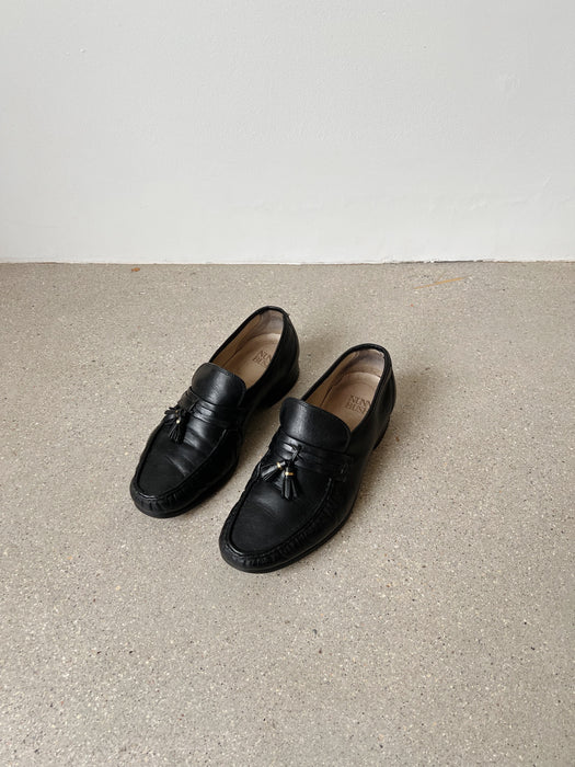 Black Leather Loafers | 8-8.5