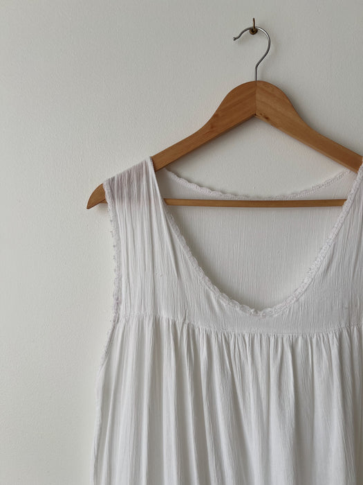 White Cotton Dress | L