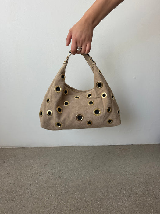Suede Leather Hand Bag