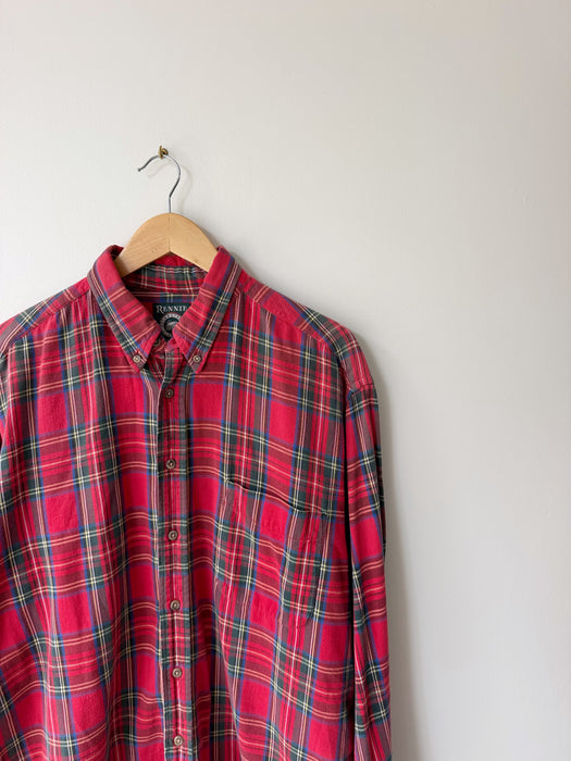 Red Plaid Shirt | M/L