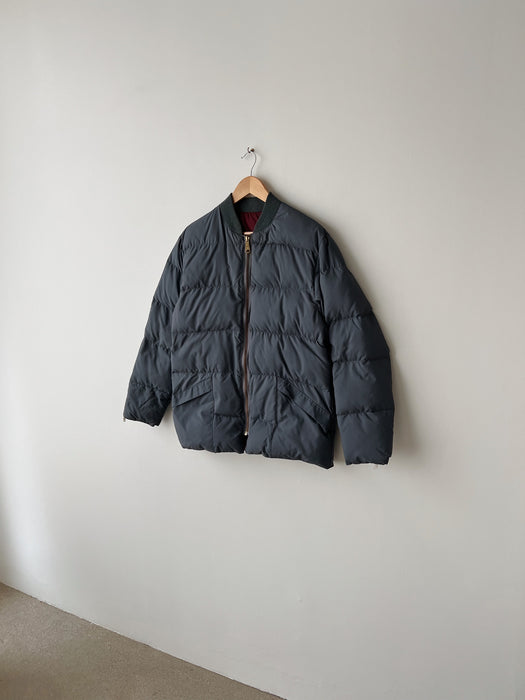 Grey Down Puffer Coat | M