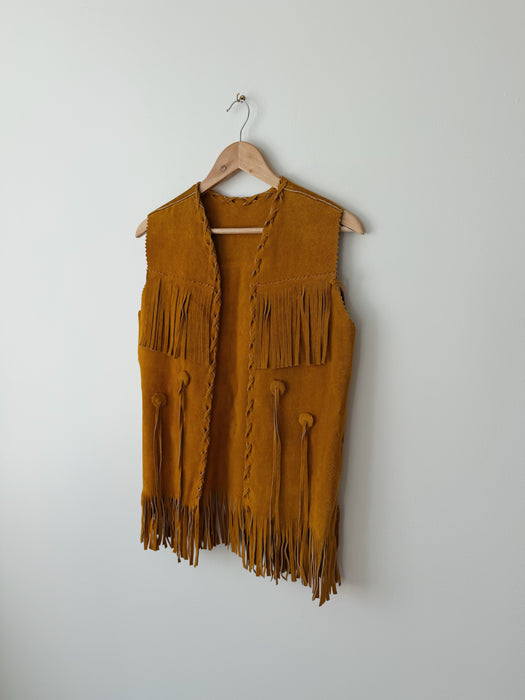 Fringe Suede Vest | M