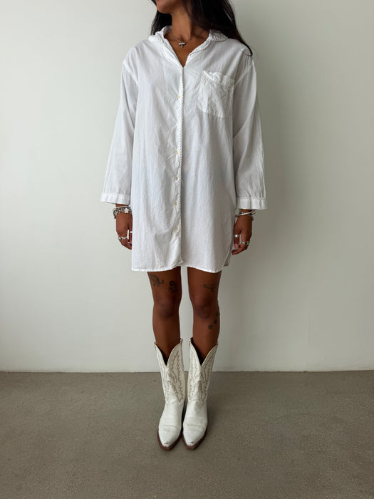 White Cotton Blouse | L