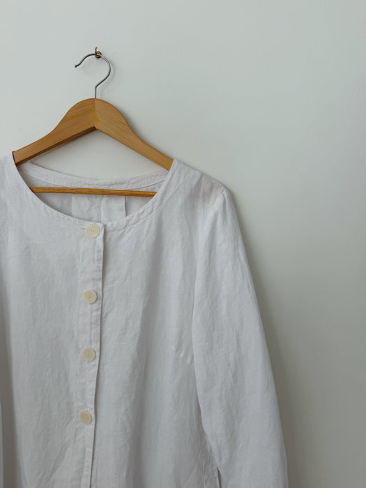 White Linen Jacket | XL