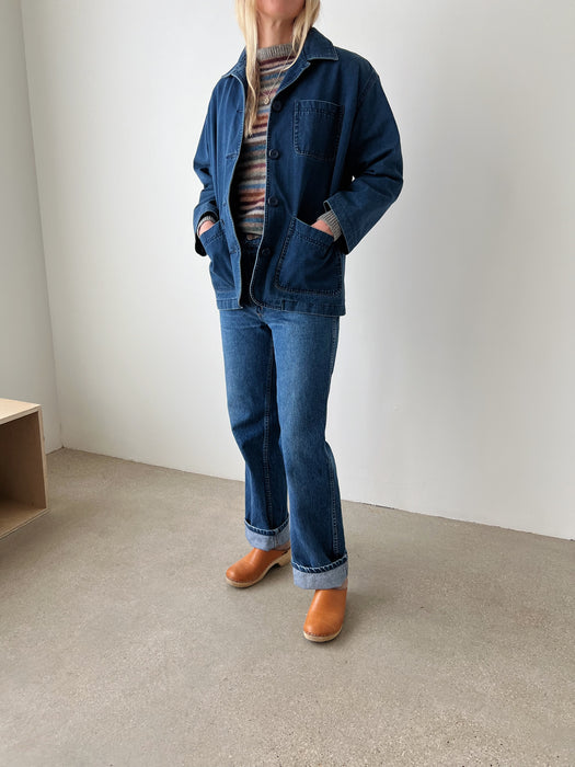 Dark Wash Chore Coat | S