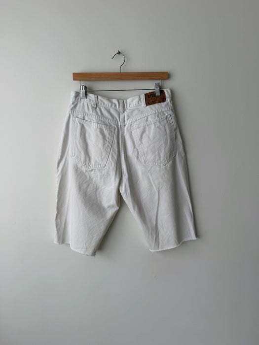 White Denim Cut Offs | 33