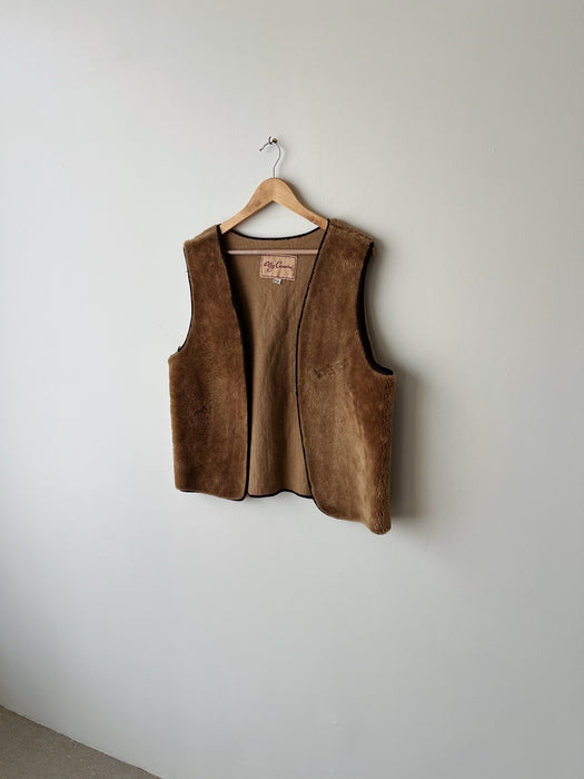 Brown Faux Fur Vest | M/L