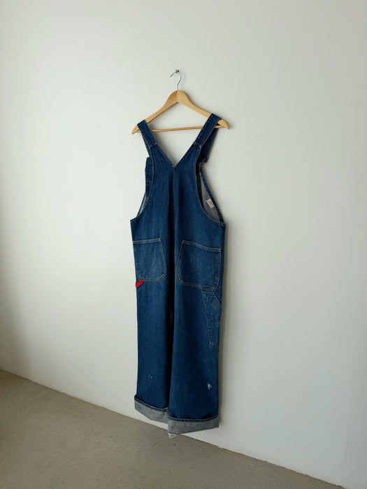 Dark Wash GWG Denim Overalls | L/XL