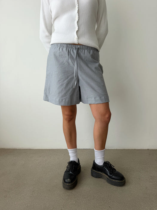 Hazlewood Sky Cotton Linen Short