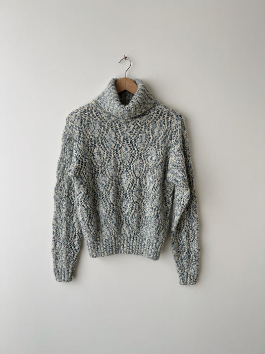 Blue Mohair Knit Sweater | S/M