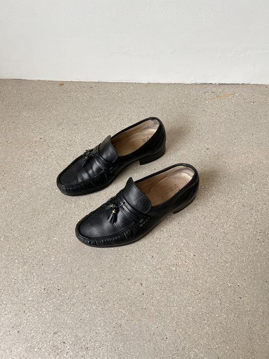 Black Leather Loafers | 8-8.5