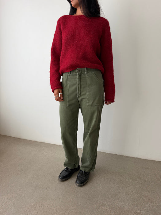 Olive Green Fatigue Pant | 30