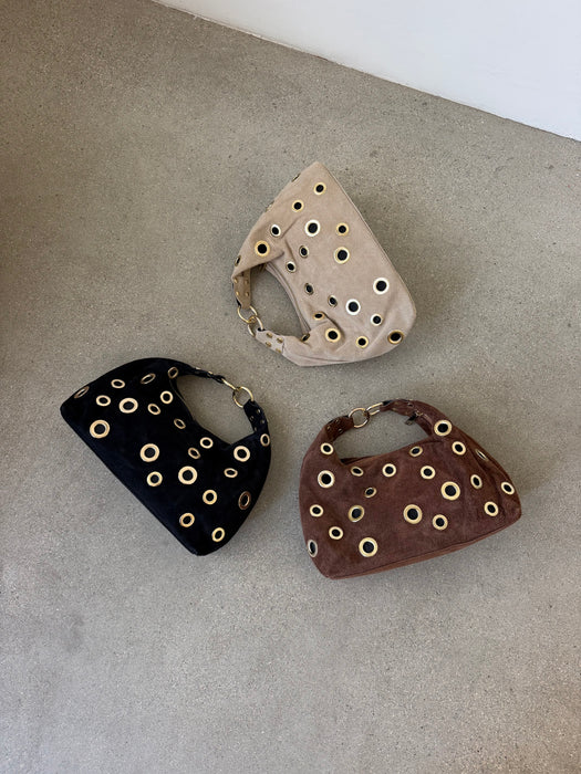 Suede Leather Hand Bag