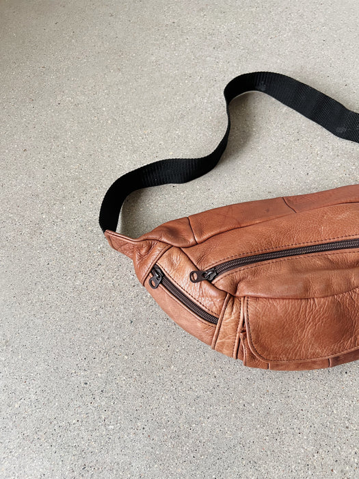 Chestnut Leather Crossbody Bag