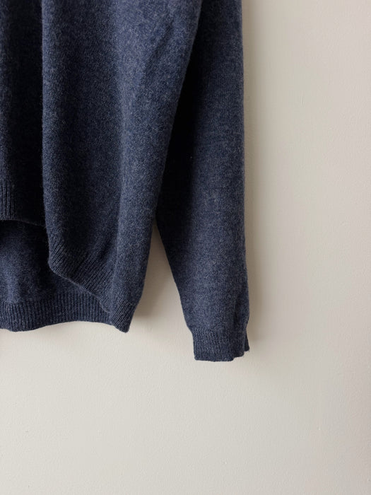 Blue Lambswool Sweater | XL