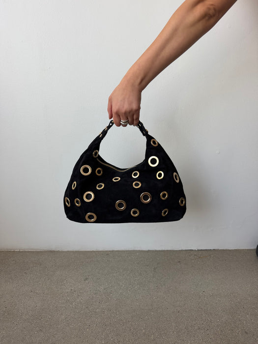Suede Leather Hand Bag