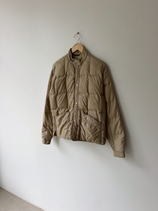 Tan Down Puffer Jacket | S
