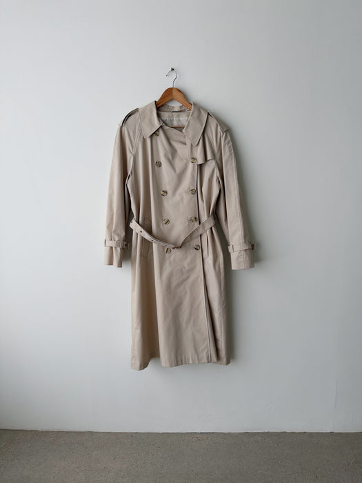 Cream Trench Coat | M