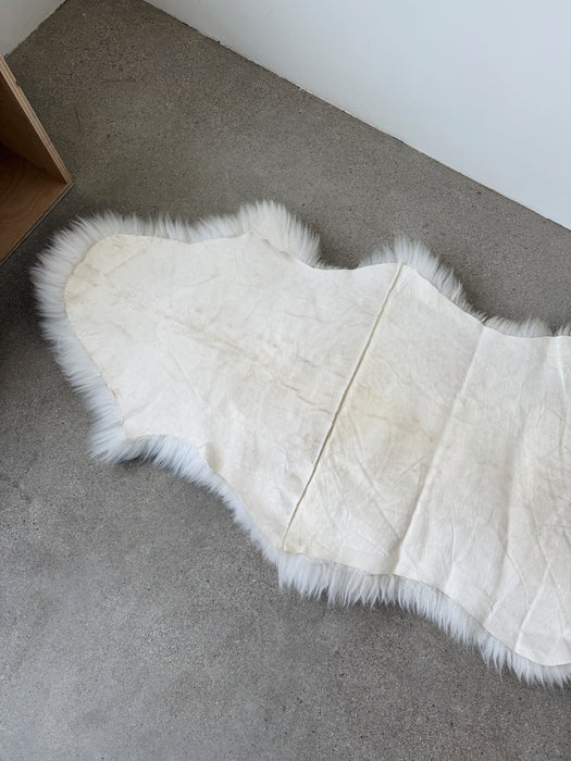 Cream Grey Ombre Sheepskin Rug