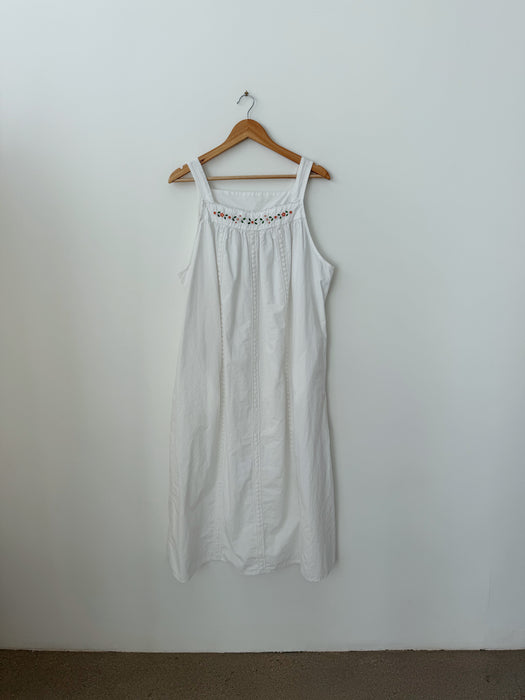 White Cotton Dress | L
