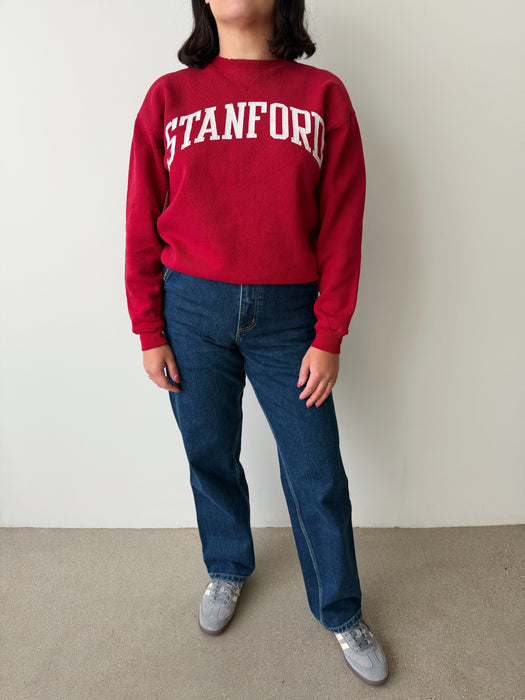Red Stanford Crewneck Sweater | S