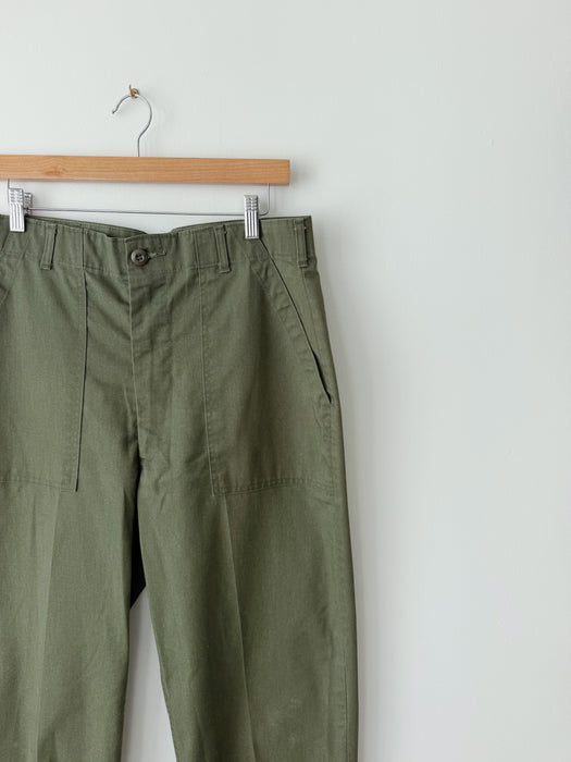Olive Green Utility Trousers | 32
