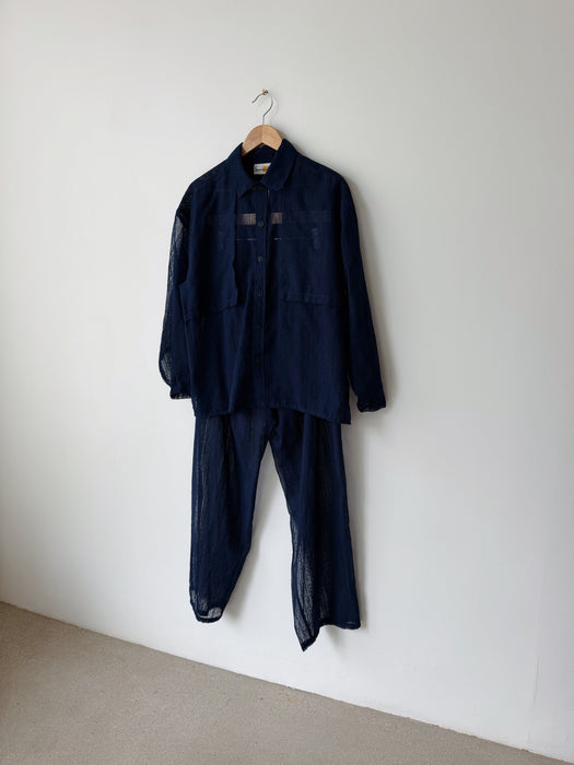 Navy Beach Cover Set | M/L