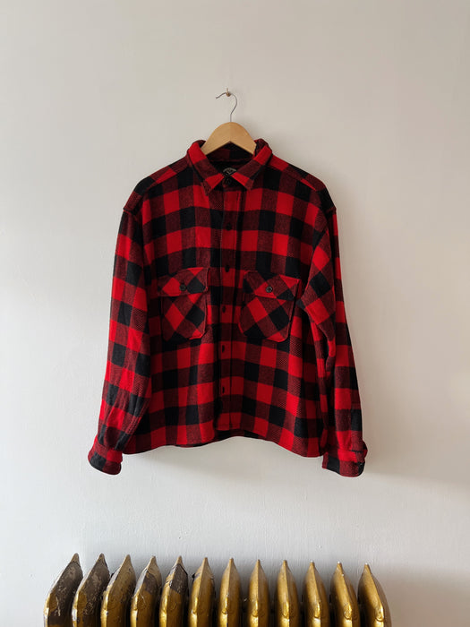 Buffalo Plaid Wool Flannel | L/XL