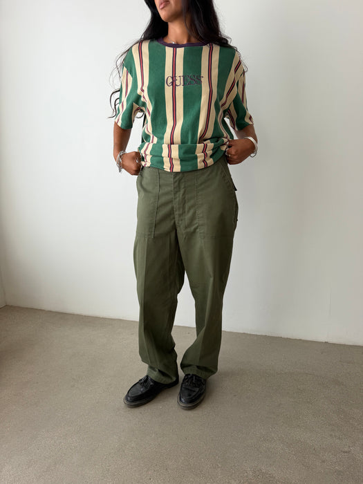 Olive Green Utility Trousers | 32