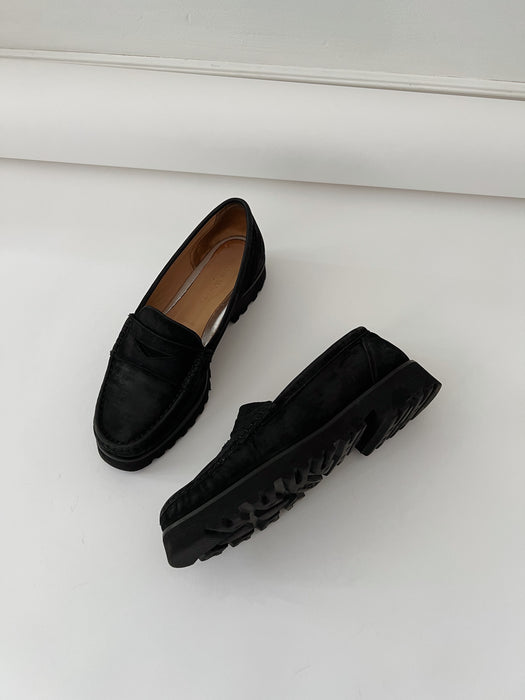 Black Suede Loafer | 8.5