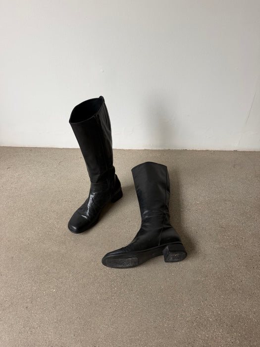 Black Leather Boots | 9
