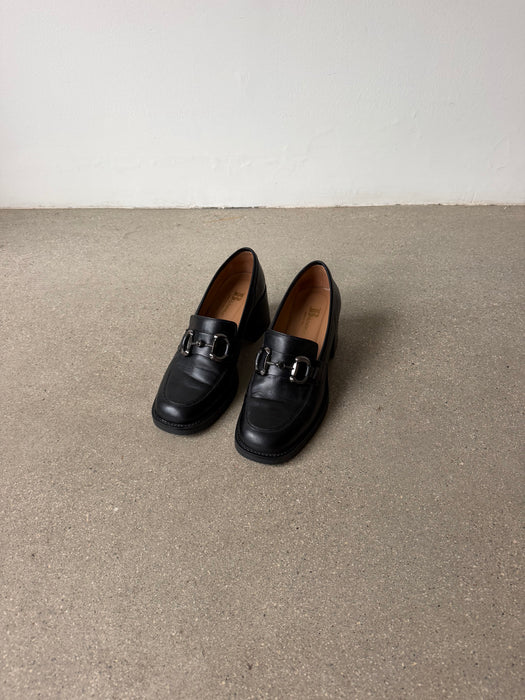 Black Leather Loafer | 8.5