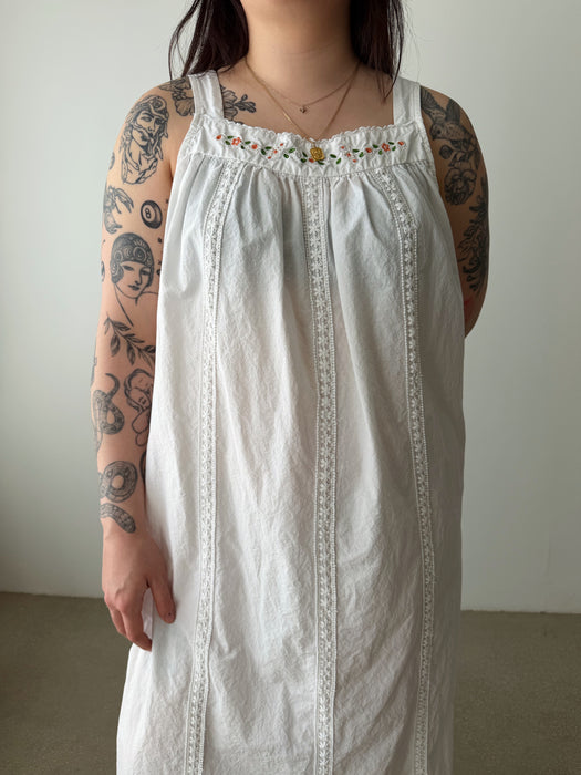 White Cotton Dress | L