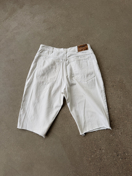 White Denim Cut Offs | 33