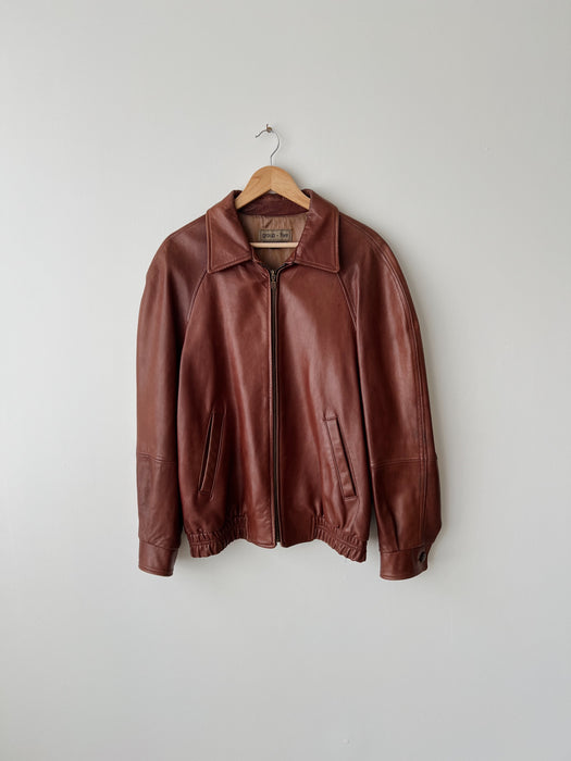 Chestnut Leather Jacket | M/L