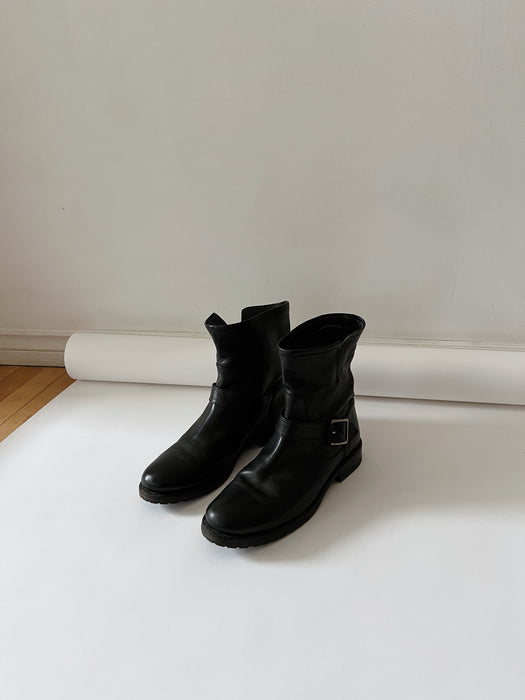 Black Leather Frye Boots | 9/9.5