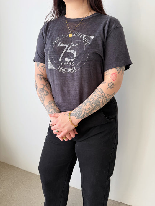 Paper Thin Charcoal Single Stitch Tee | M