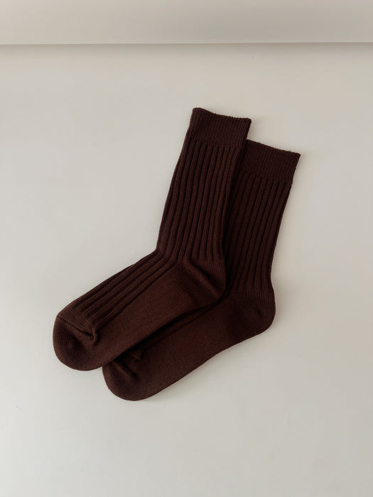 Billy Bamboo Ribbed Cotton Socks