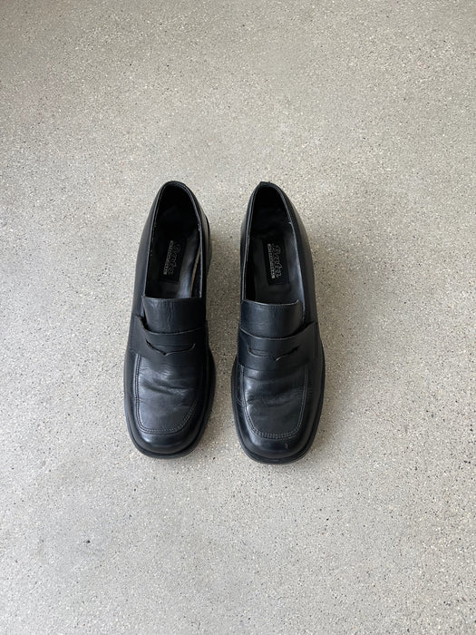 Black Leather Oxford Shoes | 7