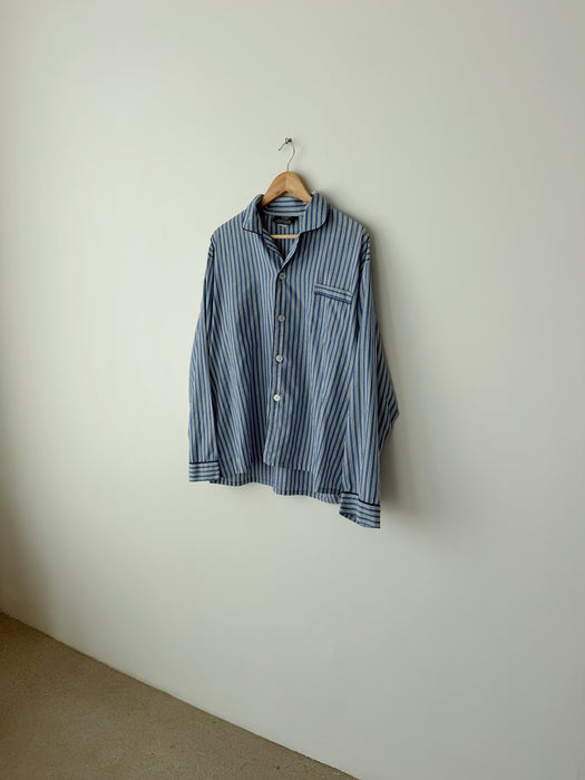 Blue Striped Button Up | XL