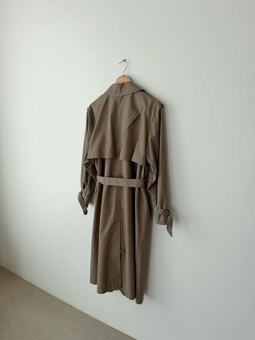 Warm Grey Trench Coat | L